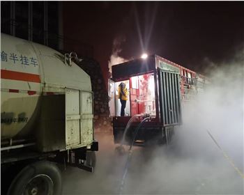 湖南岳陽天然氣站氮氣置換